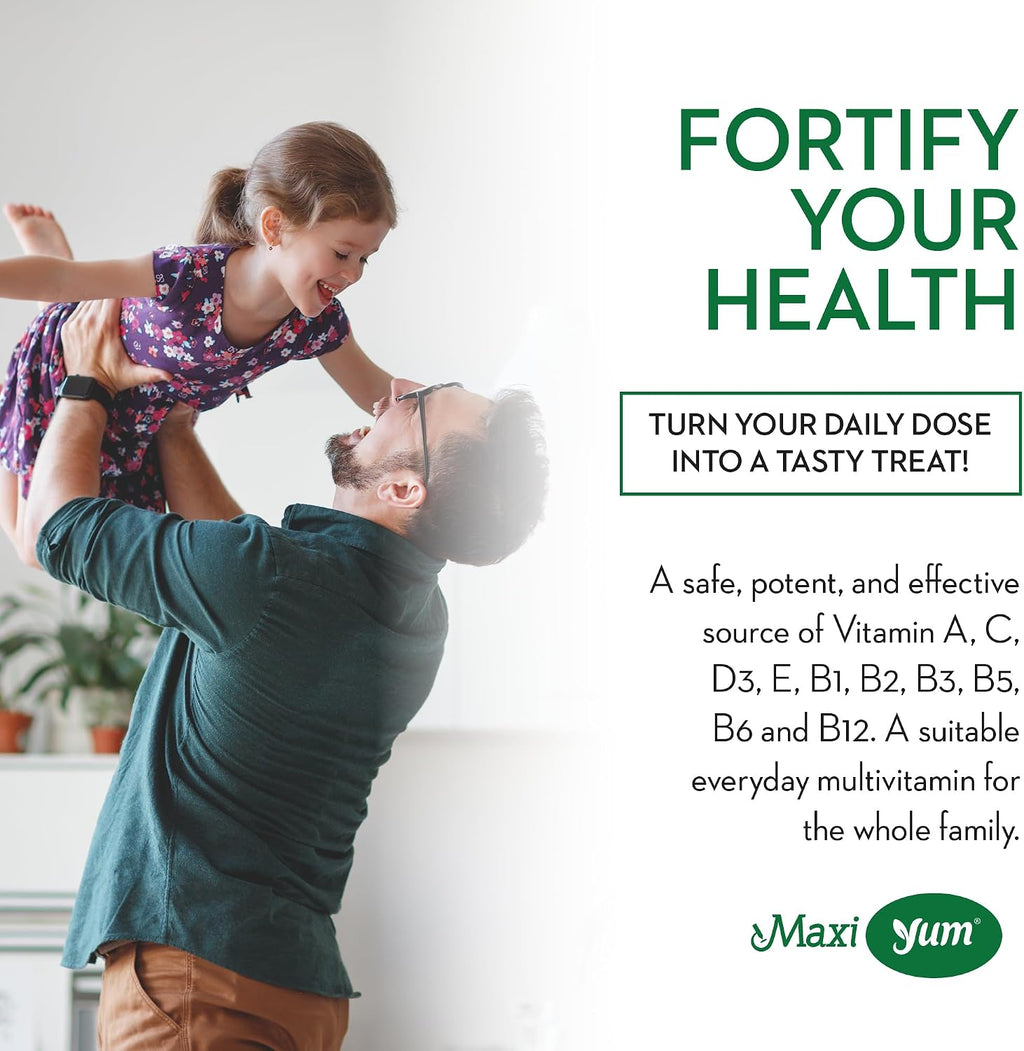 Maxi Health Multivitamin Gummies - Gomitas Multivitamínicas Sabor Cereza - 60 Gomitas para Adultos y Niños