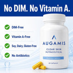 Augamis Tratamiento Hormonal para el Acné Femenino – Suplemento Libre de DIM para Piel Clara, Rostro y Cuerpo – 60 Cápsulas, 485 mg