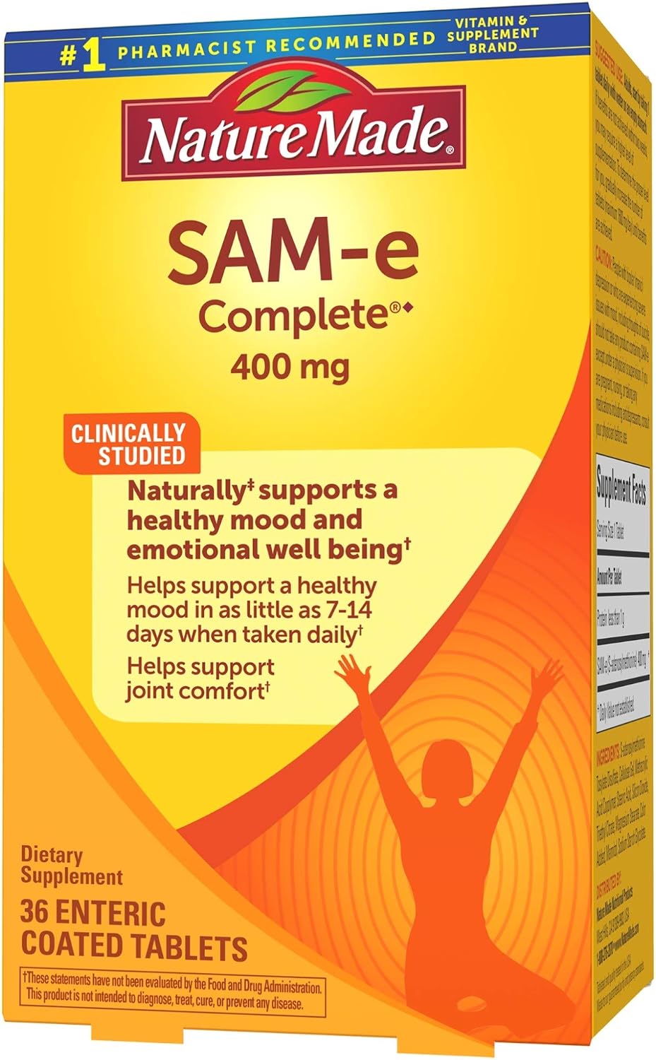 SAM-e Complete 400 mg Comprimidos, 36 Unidades