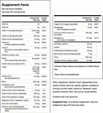 Swanson Multi Sin Hierro Multivitamínico – Magnesio: contribuye a reducir el cansancio y la fatiga. – Image 2