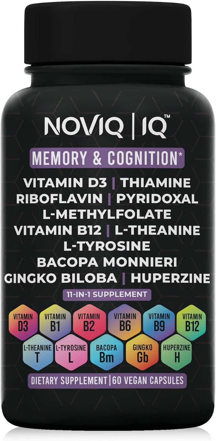 Suplemento Nootrópico 11-en-1 con Ginkgo, Bacopa y Complejo B Activo