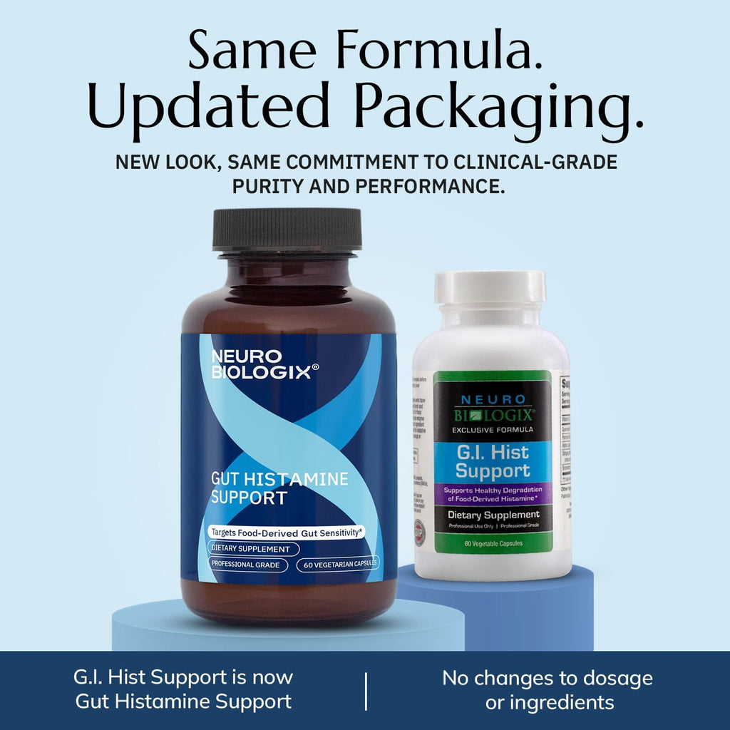 Neurobiologix Gut Histamine Support – Apoyo Digestivo e Inmune con Vitamina C, NAC y Bromelina, Favorece la Respuesta a la Histamina de los Alimentos, 60 Cápsulas Vegetarianas