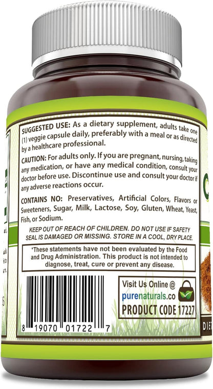 Pure Naturals Uña de Gato 500 mg, 120 Cápsulas – Image 2