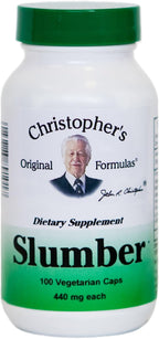 Christopher's Original Formulas Slumber Capsules - Ayuda Natural para el Sueño, 100 Cápsulas Vegetarianas
