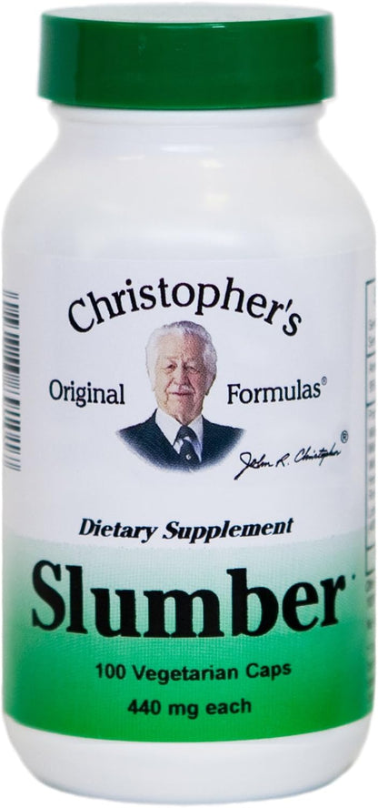 Christopher's Original Formulas Slumber Capsules - Ayuda Natural para el Sueño, 100 Cápsulas Vegetarianas – Image 1