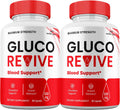 Gluco Revive Pills, Fórmula de Máxima Potencia con Ingredientes Naturales, 2 Meses de Suministro (2 Envases)