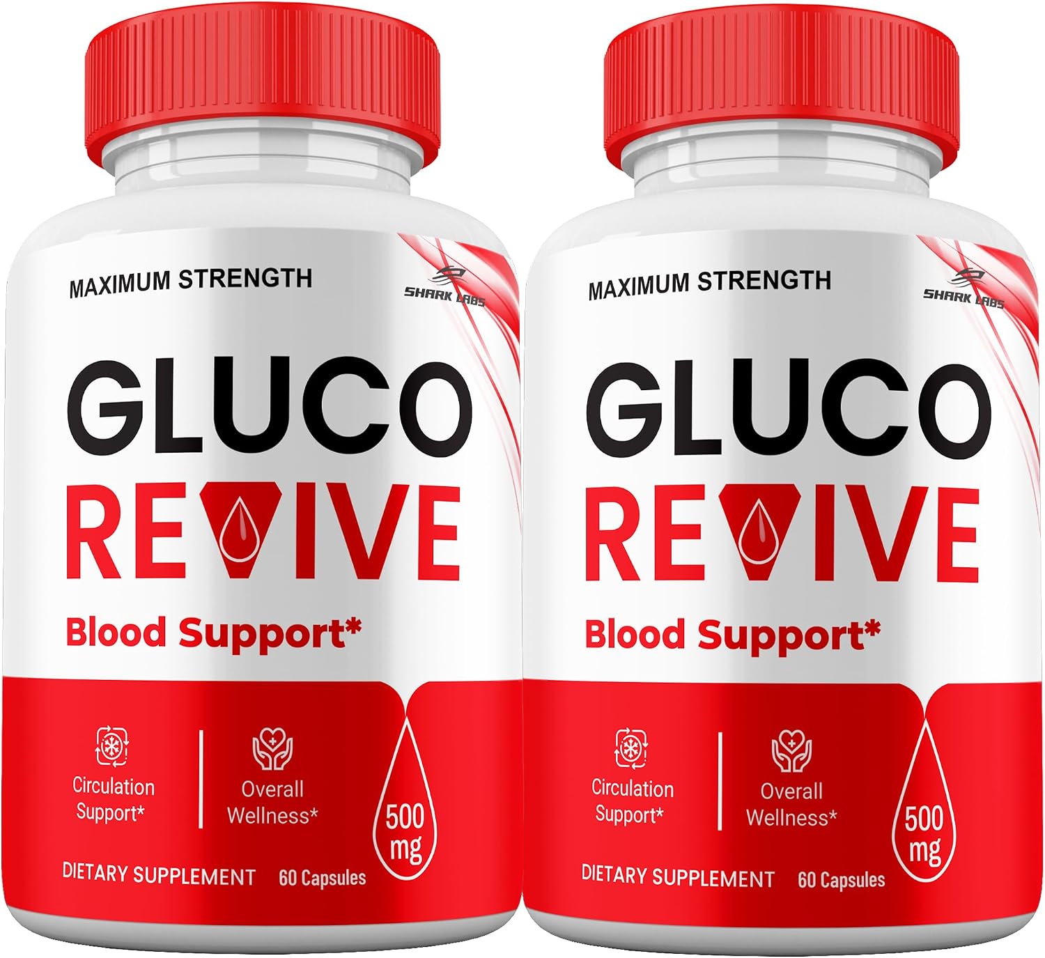 Gluco Revive Pills, Fórmula de Máxima Potencia con Ingredientes Naturales, 2 Meses de Suministro (2 Envases)