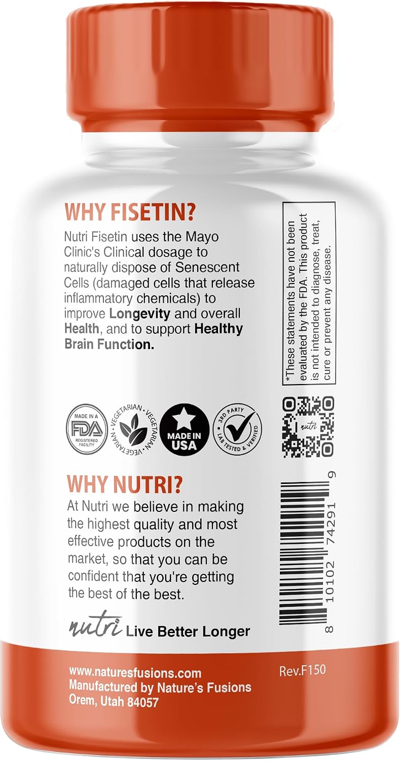Nutri Fisetin 500mg - 32 Cápsulas
