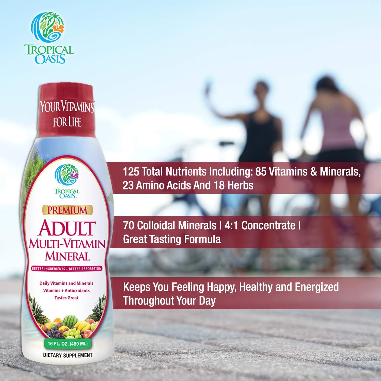 Tropical Oasis Adult Liquid Multivitamin - 473 ml