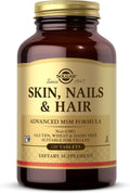 Solgar Piel, Uñas y Cabello - 120 Comprimidos - Fórmula Avanzada con MSM - Vegano, Sin Gluten y Sin Lácteos