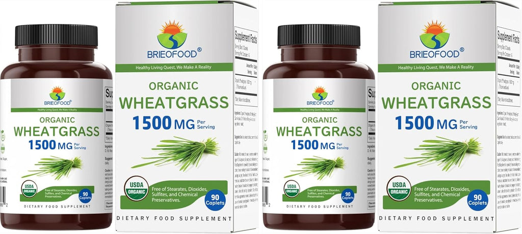 Hierba de Trigo Ecológica 1500mg, 45 Raciones, 90 Comprimidos Vegetarianos