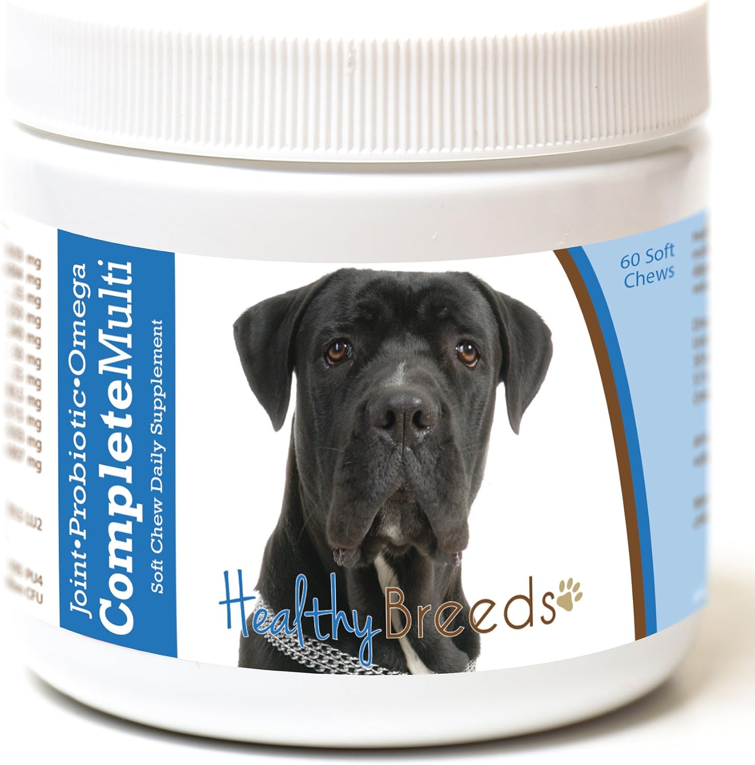 Healthy Breeds Cane Corso Multivitamínico Todo en Uno - 60 Masticables Blandos