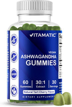 Vitamatic Ashwagandha 30:1 Extract 50 mg – Gominolas Veganas con Withanólidos – 60 Unidades