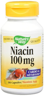 Niacina 100mg Cápsulas - Pack de 2