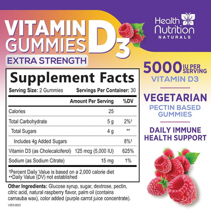 Health Nutrition Naturals Gomitas de – Contribuye al mantenimiento de los niveles normales de calcio en sangre. – Image 2