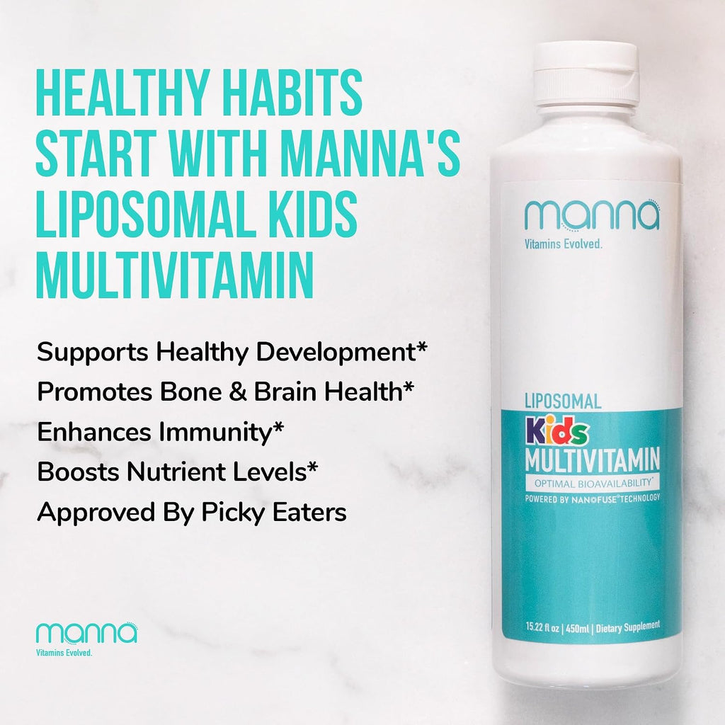 Manna Vitamins Evolved Multivitamínico Liposomal para Niños