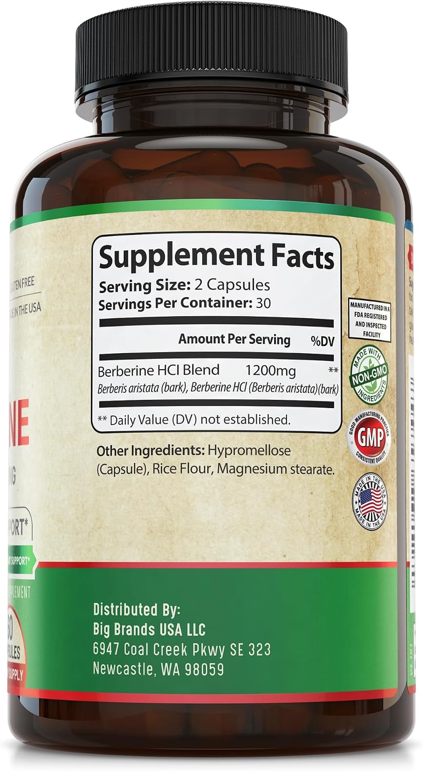 Whole World Wellness Berberina 1200 mg - 60 Cápsulas