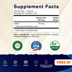 Vitamatic GABA (Ácido Gamma-Aminobutírico) 750mg, 240 Cápsulas Vegetales - No-GMO, Sin Gluten