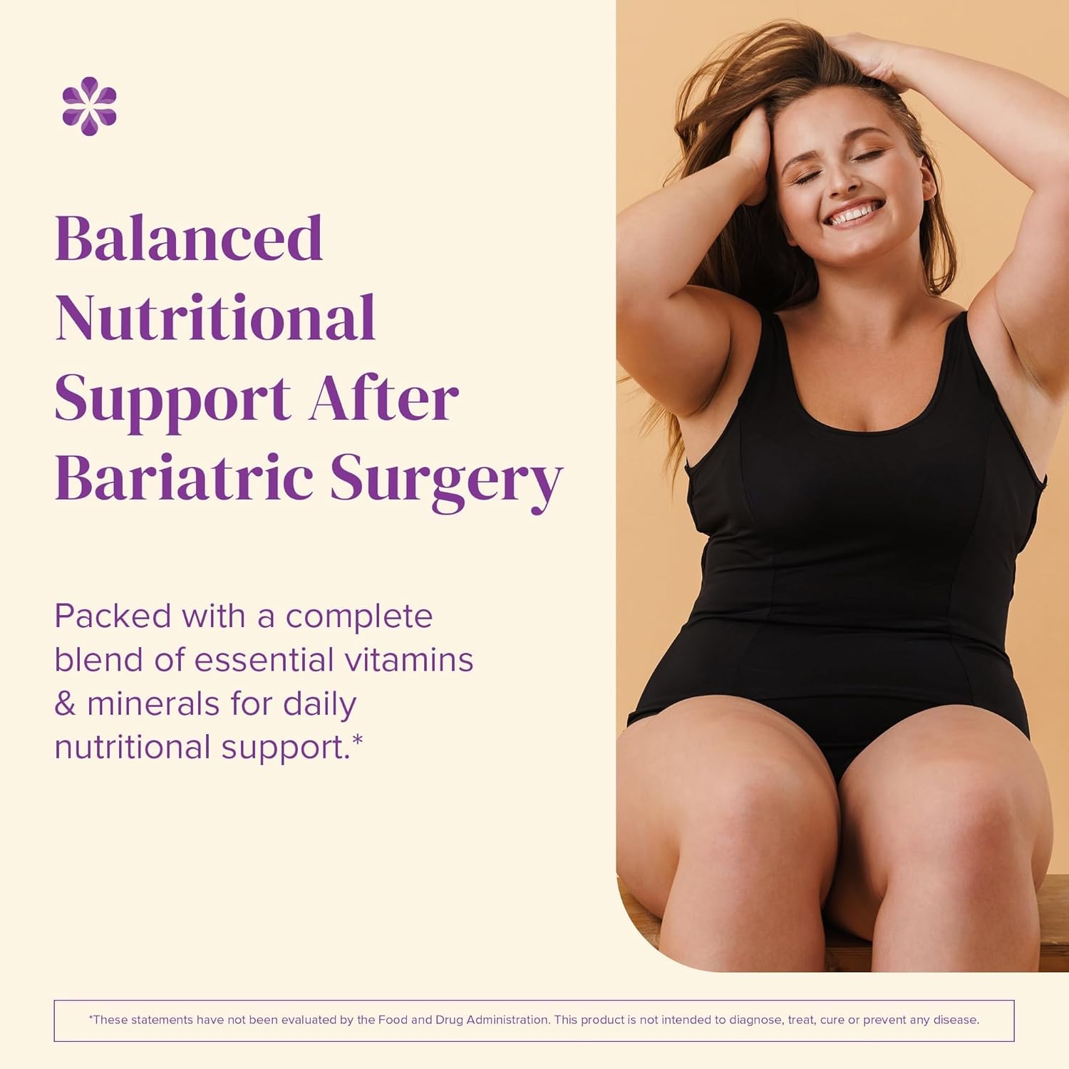 BariMelts Multivitamin - Multivitamínico Bariátrico para Mujeres - 60 Comprimidos de Rápida Disolución (1 Mes de Suministro), Sabor Fruta Natural