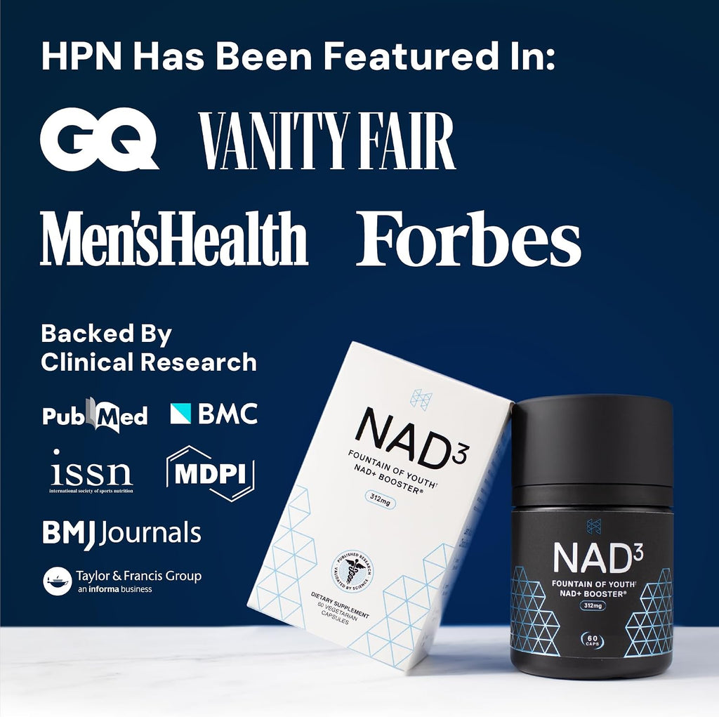 HPN NAD3 Potenciador Clínico de NAD+ para Salud Celular y Energía Natural