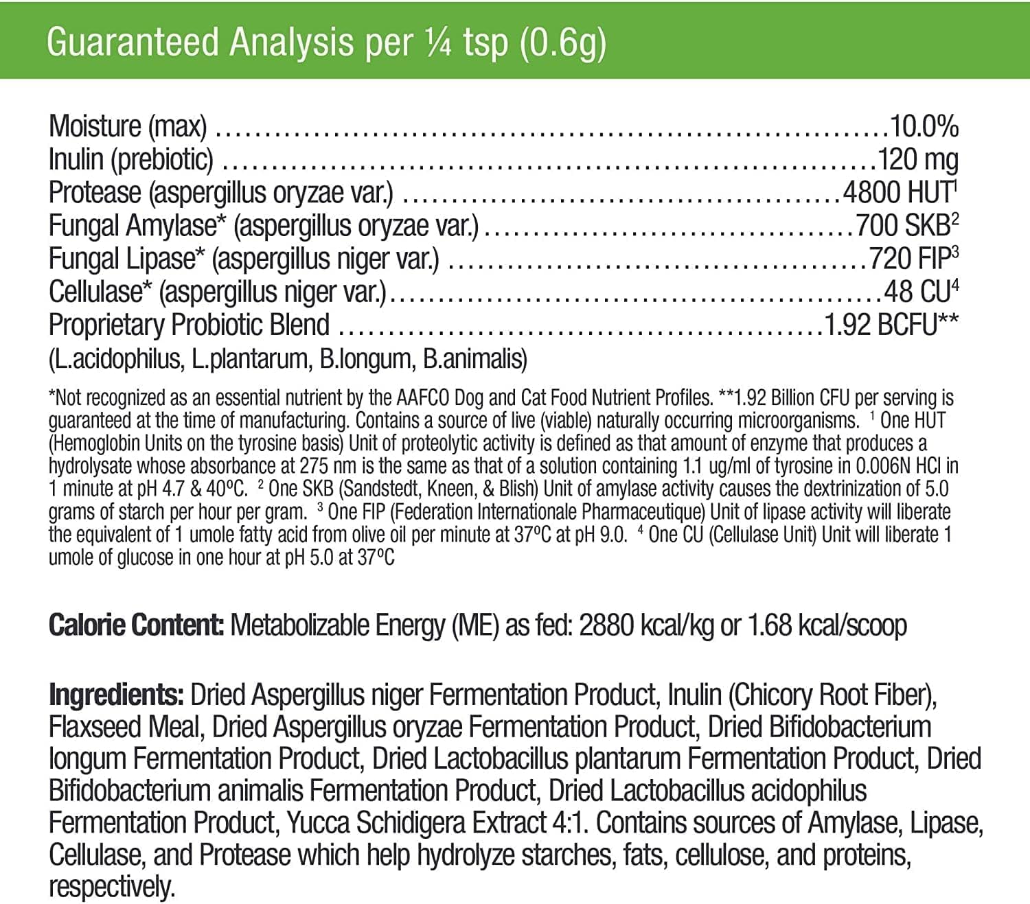 Only Natural Pet Complete Gut Health Complex - Probióticos y Enzimas Digestivas para Perros y Gatos - 99g (Pack de 2)
