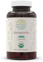 Sarsaparilla Orgánica USDA 120 Cápsulas - Suplemento Herbal Natural - Raíz de Zarzaparrilla (Hemidesmus indicus) Seca