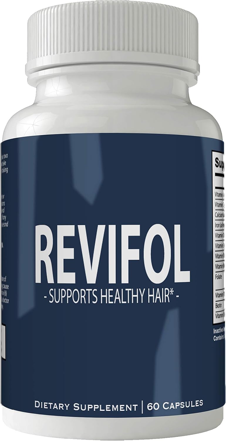 Revifol Complemento para Cabello, Piel y Uñas con Biotina, 60 Cápsulas, Sin Gluten