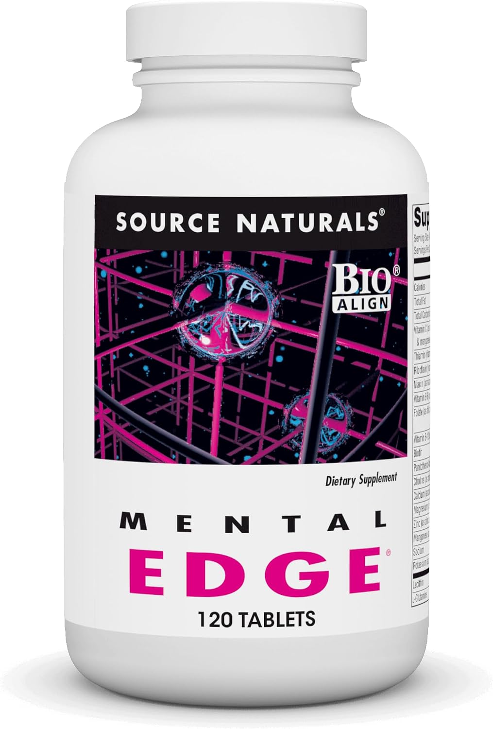 Source Naturals Mental Edge - Suplemento para la concentración y energía, 120 comprimidos