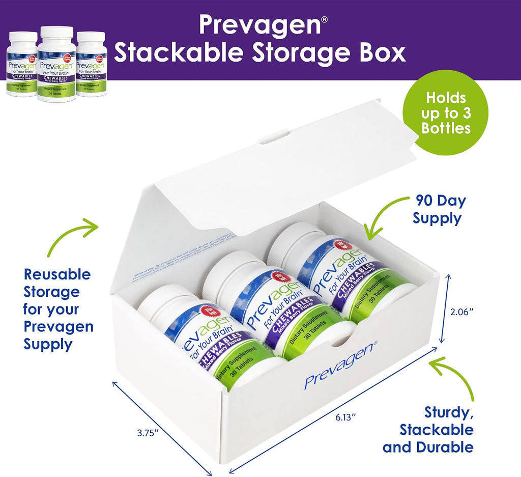 Prevagen Regular Strength Mixed Berry Chewables - 90 Comprimidos (3 Meses de Suministro) | Formulado para tu Cerebro | 10 mg de Apoaequorin + Vitamina D3