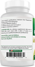 Best Naturals Aceite de Menta 250 mg 120 Cápsulas (Pack de 3)