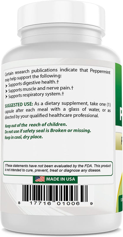 Best Naturals Aceite de Menta 250 mg 120 – Sin azúcar, leche, maíz, soja, huevo, lactosa, gluten, trigo, levadura – Image 7