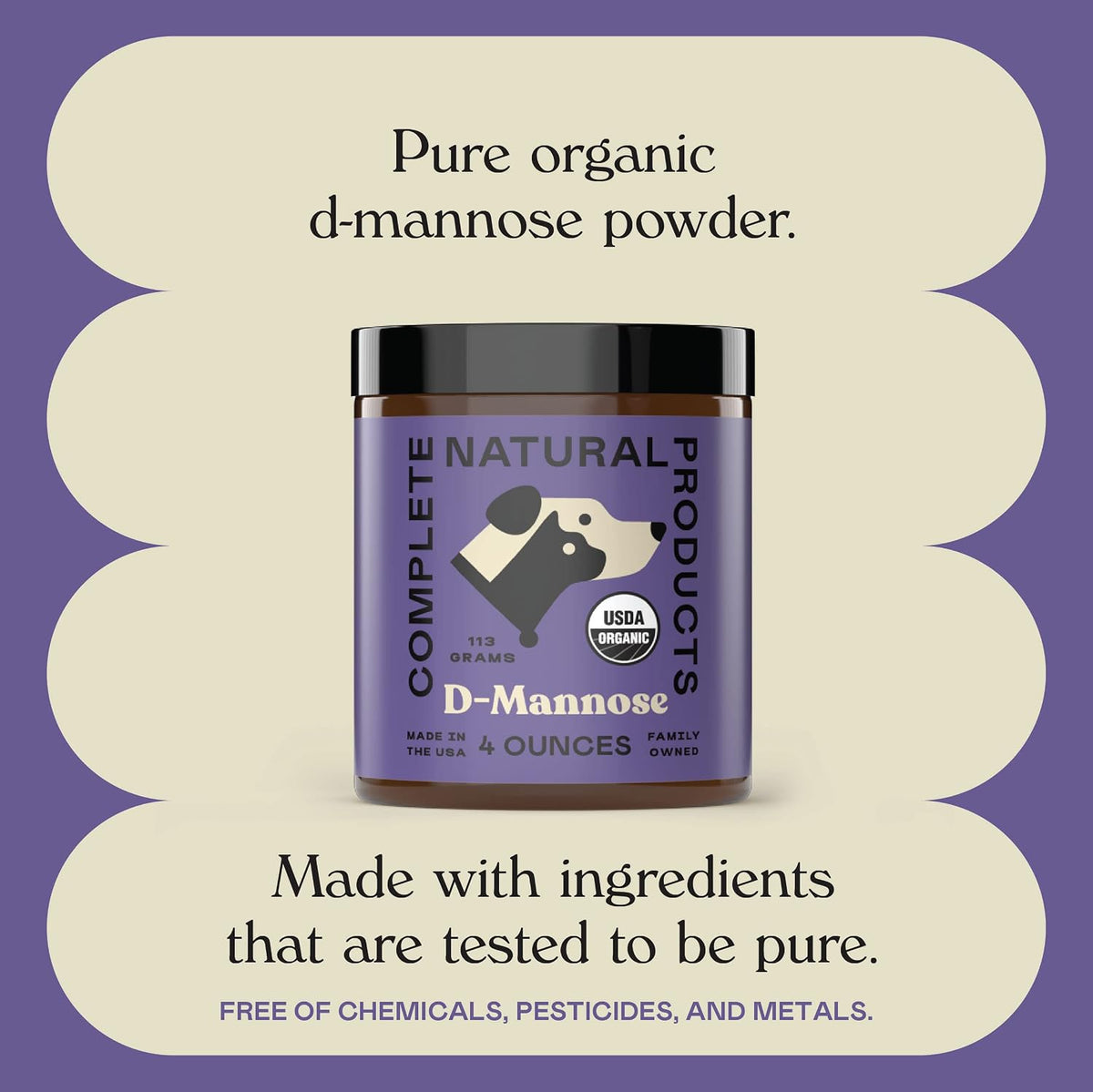 CNP Organic D'Mannose Powder for Pets 4oz - Polvo de D-Mannosa Orgánica para Perros y Gatos – Image 8