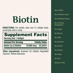 Nature's Bounty Biotina 10.000 mcg, 120 Cápsulas Blandas