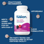 Bariatric Fusion Chewable Multivitamin with High Doses of Vitamins ADEK, Iron, and Calcium - Mixed Berry Flavor - 120 Tablets (1 Month Supply)