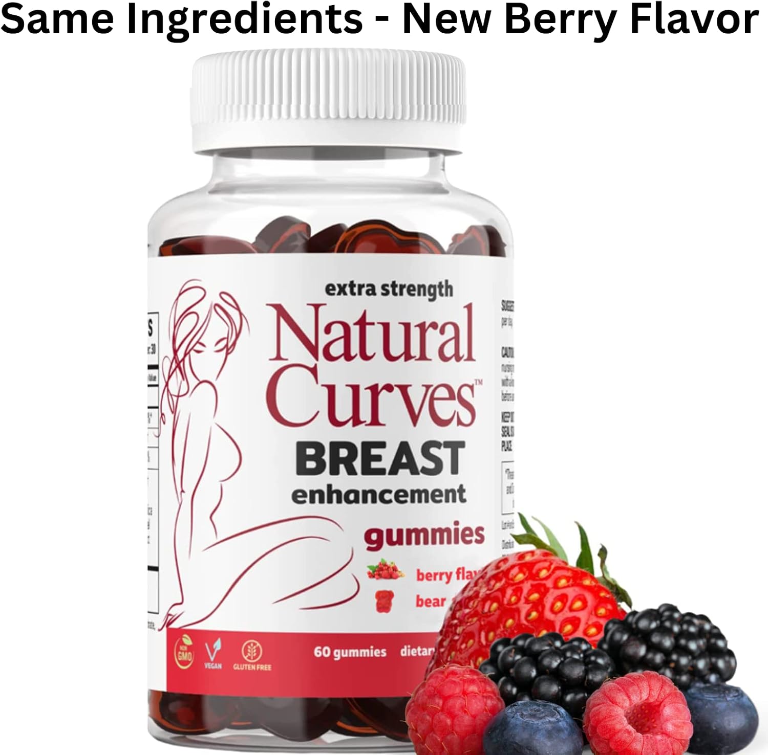 Natural Curves Gominolas de Bienestar Femenino con Hierbas - 60 Gominolas