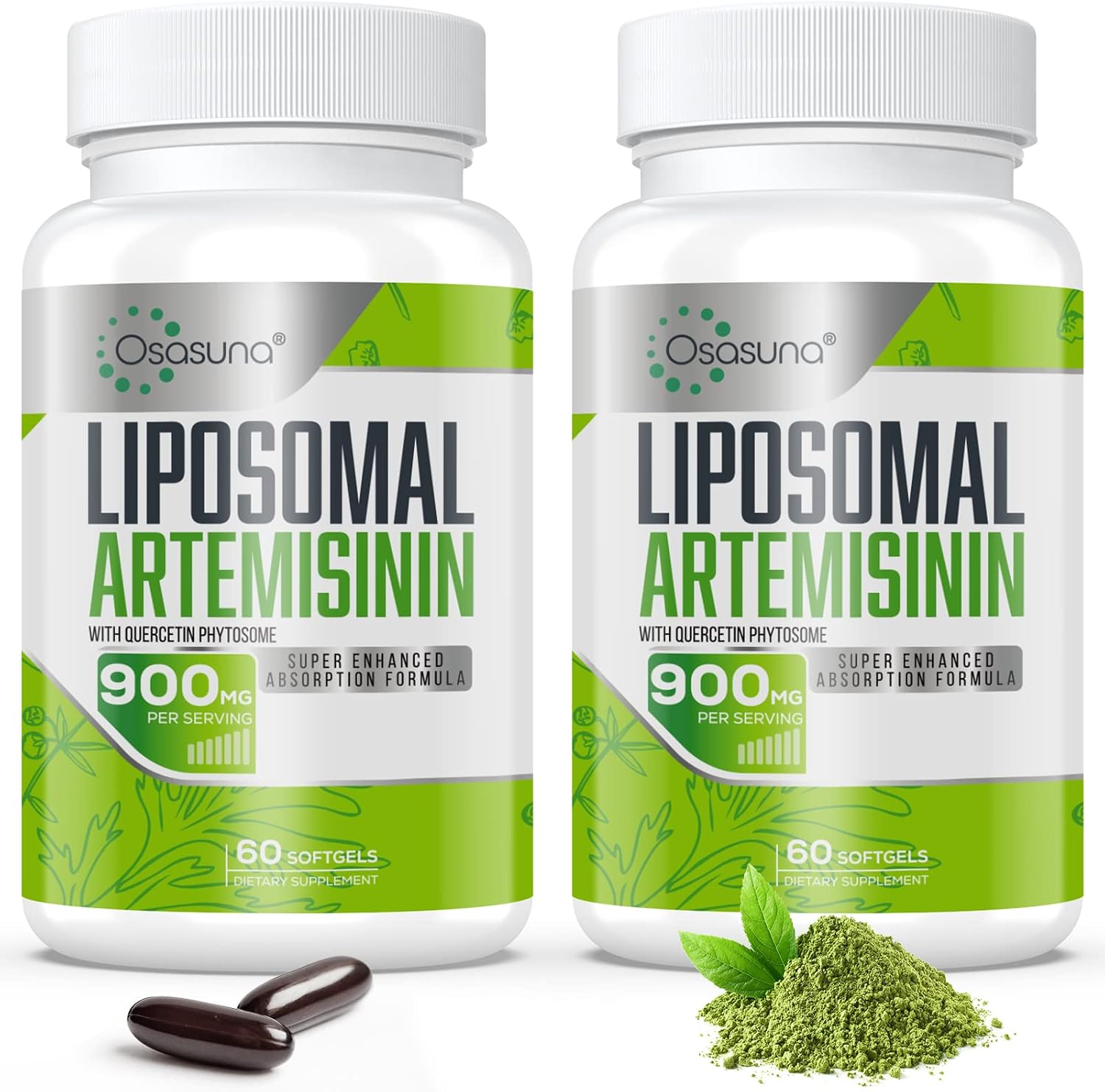 Osasuna 600 mg Liposomal Artemisinin con Quercetina Phytosome 200 mg, 60 Cápsulas Blandas