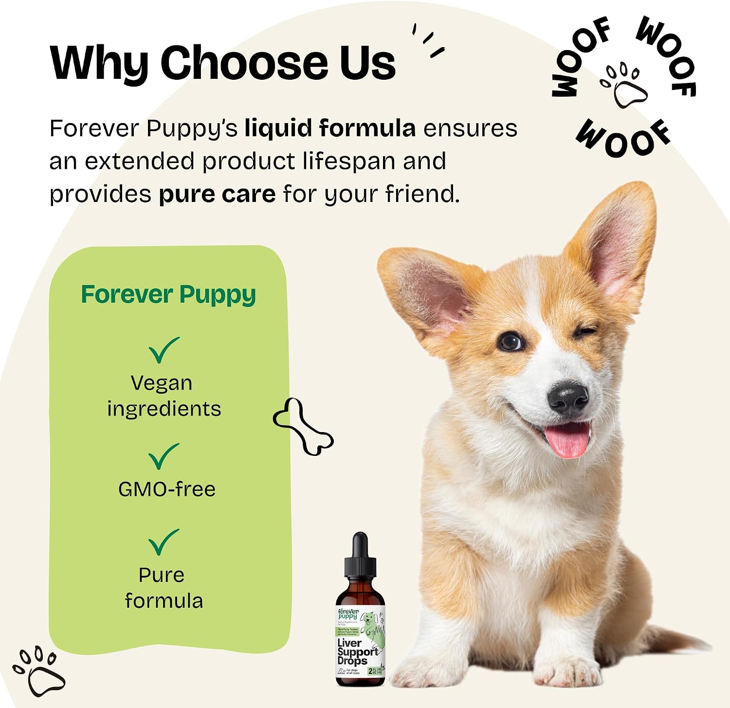 Forever Puppy Liver Support Drops - Gotas de Cardo Mariano para Perros (59 ml)