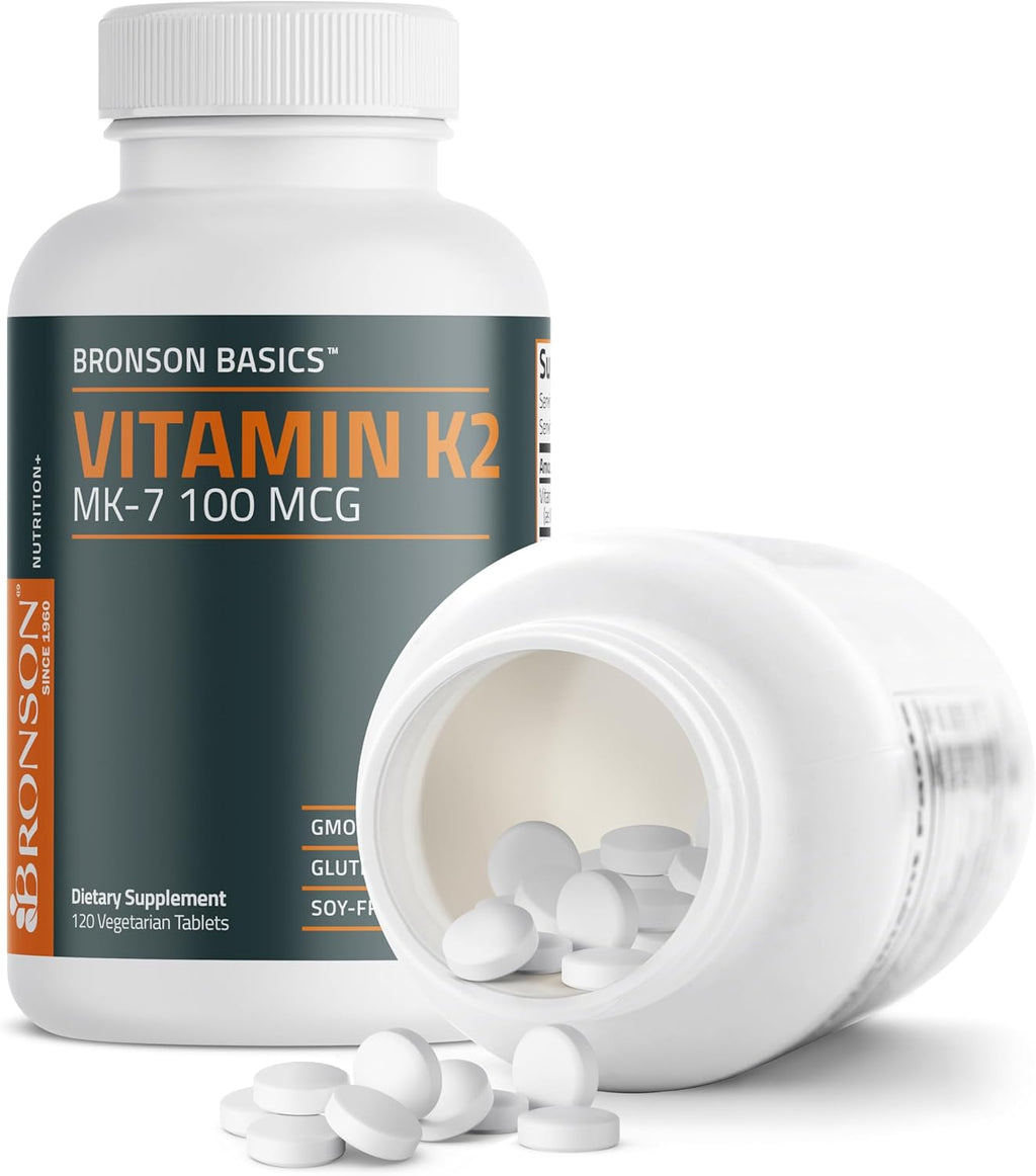 Bronson Vitamina K2 MK-7 100 mcg - 120 Comprimidos