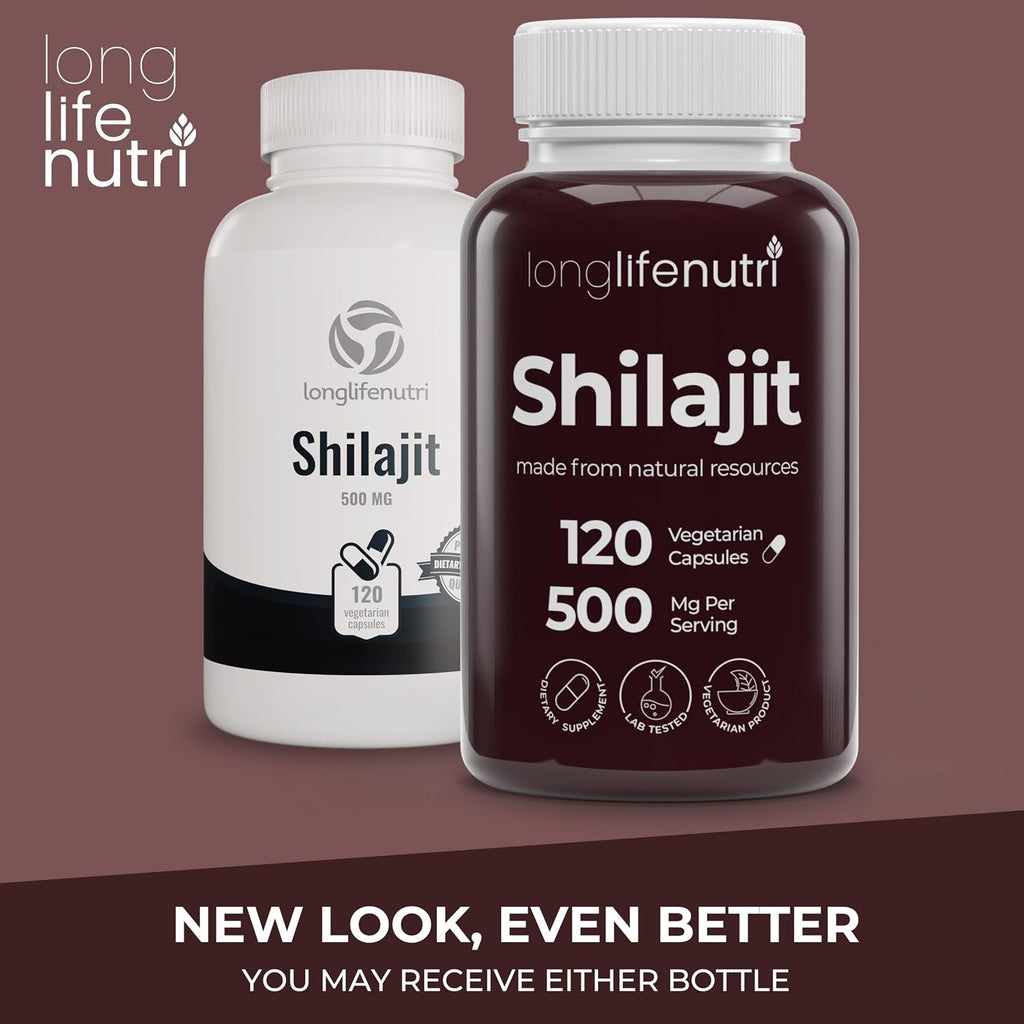 Shilajit Puro del Himalaya 500mg con Ácido Fúlvico 15% | 120 Cápsulas Vegetales | Suplemento para Vitalidad y Claridad Mental