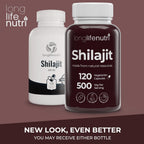 Shilajit Puro del Himalaya 500mg con Ácido Fúlvico 15% | 120 Cápsulas Vegetales | Suplemento para Vitalidad y Claridad Mental