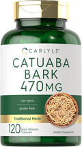 Carlyle Cáscara de Catuaba 470 mg, 120 Cápsulas