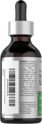 Horbäach Extracto Líquido de Cola de Caballo | Sin Alcohol | 2 fl oz | Vegano, No-GMO y Sin Gluten