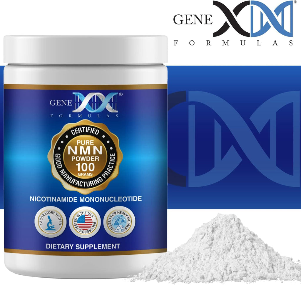 Genex Formulas - NMN Puro en Polvo 100g - Disolución Instantánea
