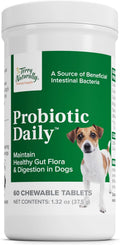 Terry Naturally Probiotic Daily - Probióticos para perros - 60 comprimidos masticables