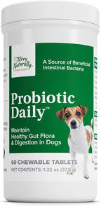 Terry Naturally Probiotic Daily - Probióticos para perros - 60 comprimidos masticables
