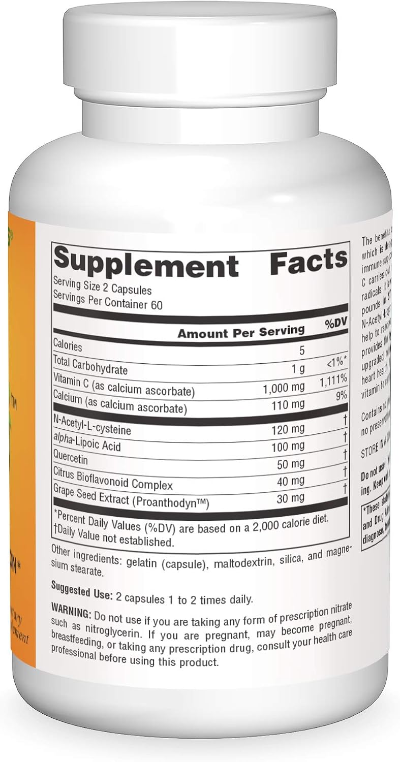 Source Naturals Systemic C, 500 mg - 120 Cápsulas