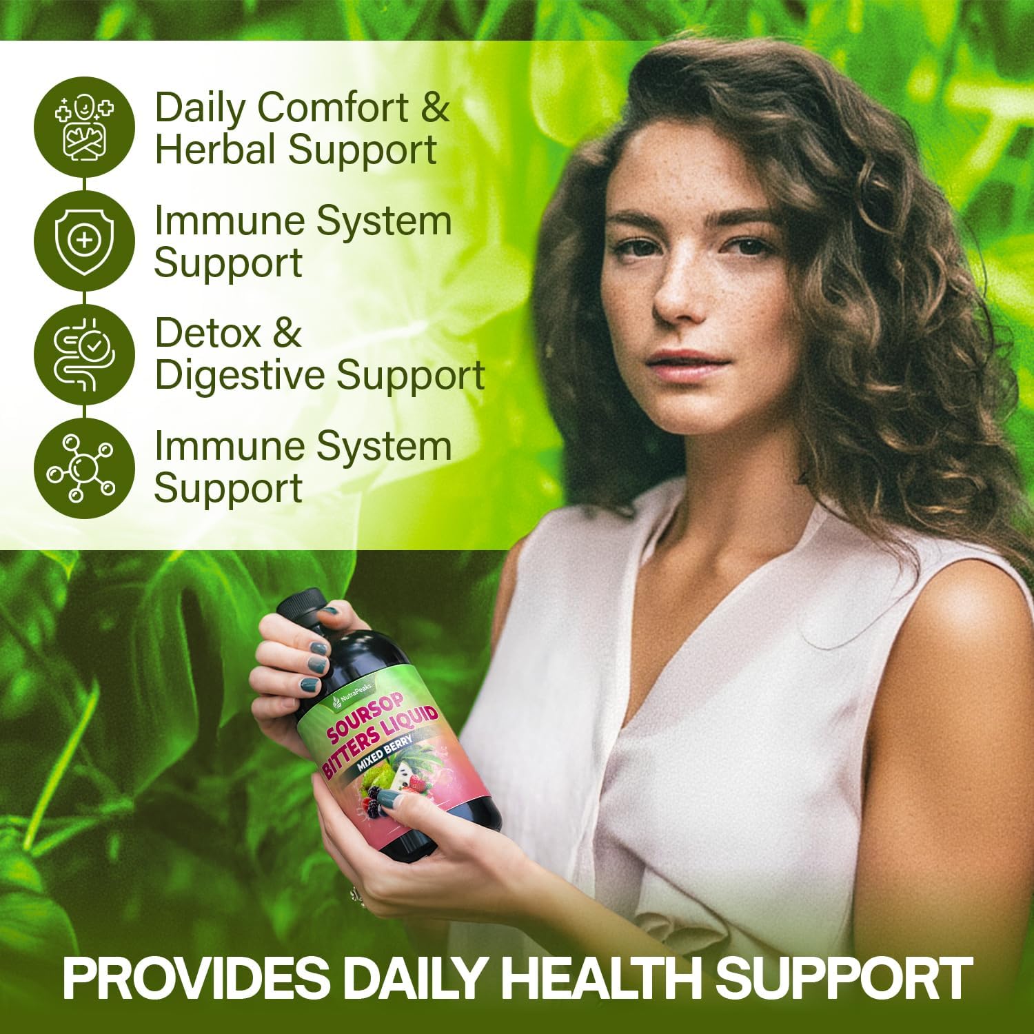 Soursop Bitters Liquid – Mixed Berry, Herbal Detox, 473 ml
