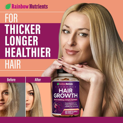 Vitaminas para el Crecimiento del Cabello – La biotina contribuye al metabolismo energético normal. – Image 4