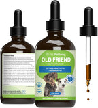 Pet Wellbeing Old Friend para Perros Senior - Suplemento Herbal para la Salud Inmunológica, Movilidad Articular y Niveles de Energía - 59 ml