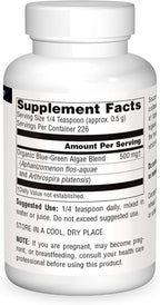 Source Naturals Blue-Green Algae, from Klamath Lake - 113 g en polvo